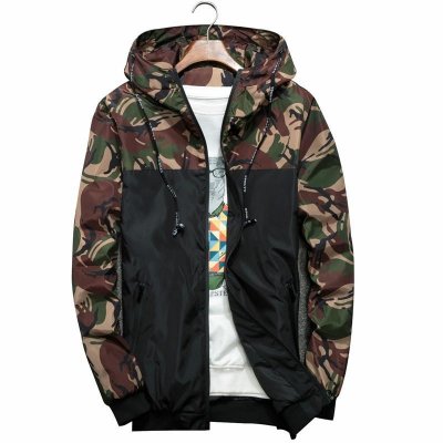 Men Jackets Spring Autumn Camouflage Military Hooded Coats Casual Zipper Male Thin Windbreaker Mens Brand Clothing 6XL