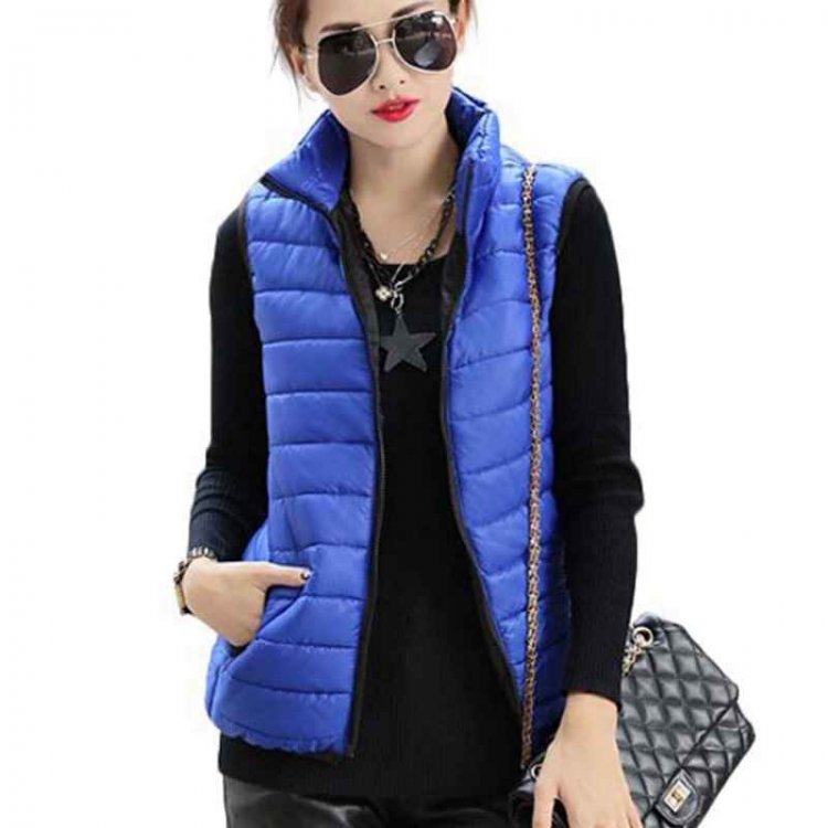 2018 Plus Size Autumn Winter vest Coat Women Ladies  Feminino Casual Waistcoat Female Sleeveless Cotton Vest Jacket ZY1237