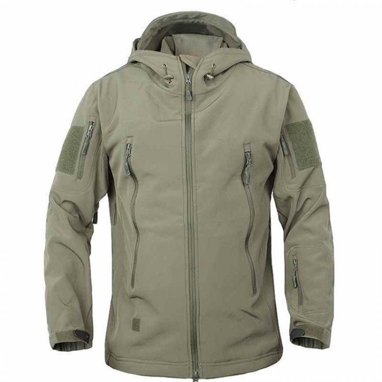 Shark Skin Soft Shell Military Tactical Jacket Men Waterproof Windbreaker Winter Warm Coat Camouflage Hooded Camo Army Clothing