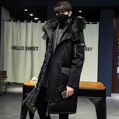 2021 Fashionable Coat Thicken Jacket men Hooded Warm Lengthen Parka Coat White duck down Hight Quality male New Winter Down Coat