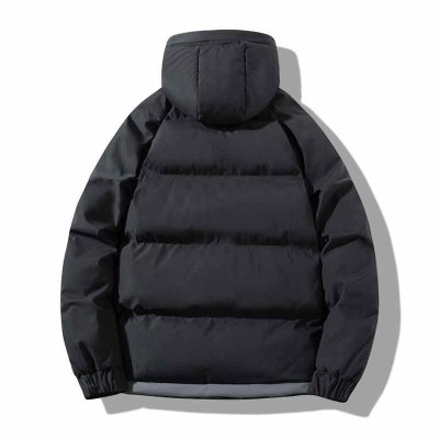 2021 Thick Warm Jacket Parka Men Winter Casual Loose Harajuku Mens Color Blocking Oversized Coats Hooded Clothes Street Trend