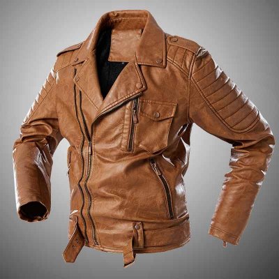 Men Fashion Leather Jacket Coat 2021 Brand New Motorcycle Leather Jacket Men Faux Leather Jackets Winter Windbreaker Coats